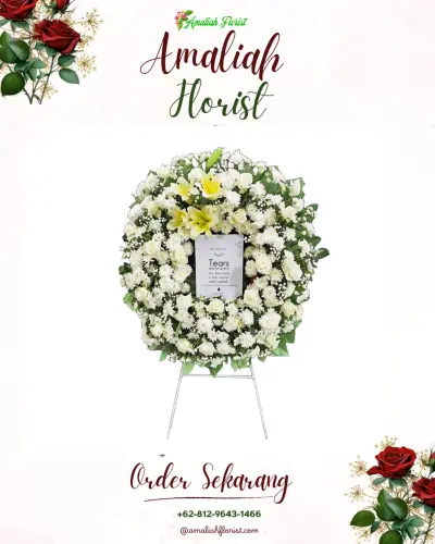 Krans Bunga Duka Cita di Tasikmalaya